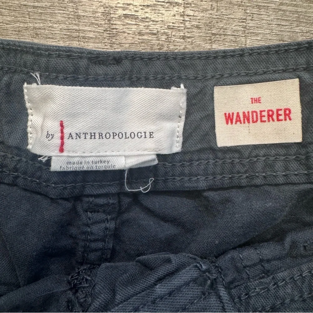 Anthropologie The Wanderer Cargo Utility Shorts Gray/Black Womens Sz. 28